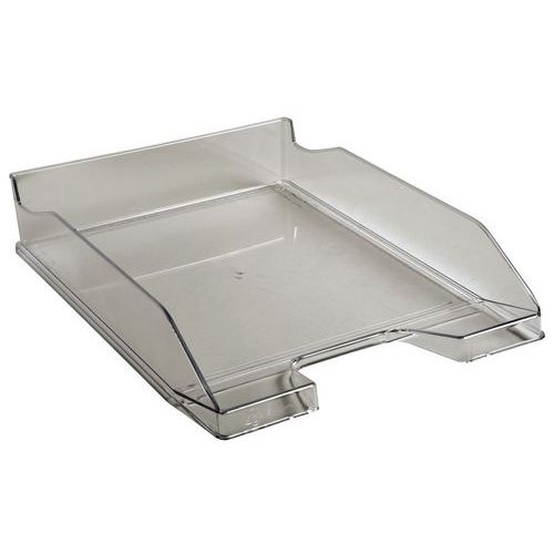 Lot de 6 Corbeille à courrier MIDI-COMBO gris transparent - Image principale