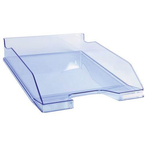 Lot de 6 Corbeille à courrier MIDI-COMBO bleu transparent - Image principale