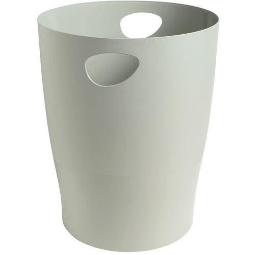 Lot de 8 Corbeille à papier ECOBIN 15 litres avec poignées gris - Image principale