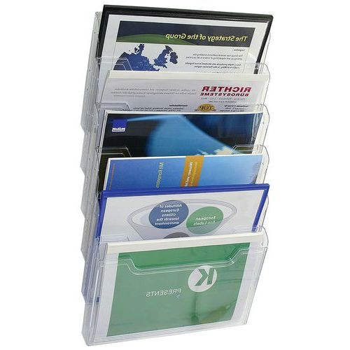 Trieur mural A4 horizontal 6 cases - cristal - Image 2