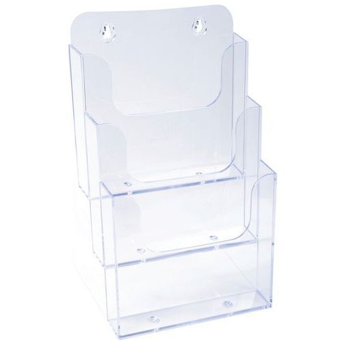 Lot de 4 Distributeur format A5 3 cases - Cristal - Image principale