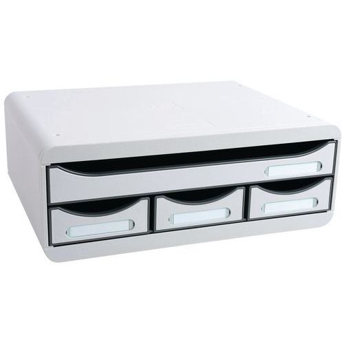 Toolbox mini 4 tiroirs gris lumière - Image principale