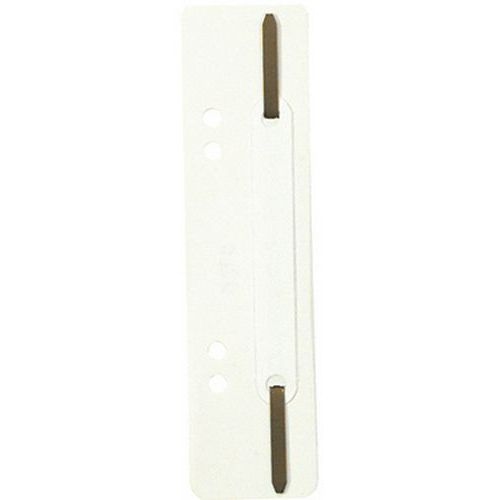 Lot de 250 Fixe-dossiers à lamelle polypropylène blanc - Image principale