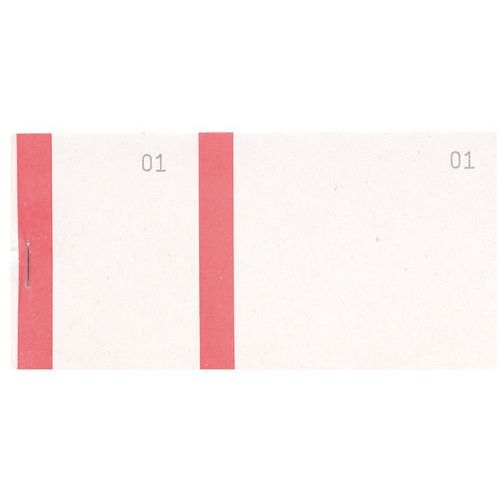 Lot de 50 Bloc vendeur col. assort 100 feuil. double num. 6 ,6x13,5cm - Image principale