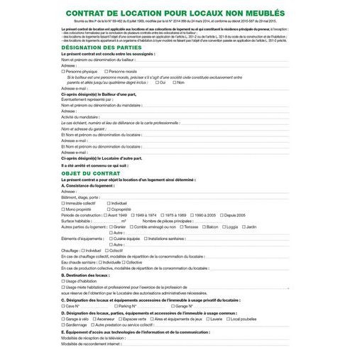 Lot de 5 Dossier location locaux non meublés - Image 2