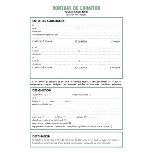 Lot de 5 Dossier location saisonnière - Image 2