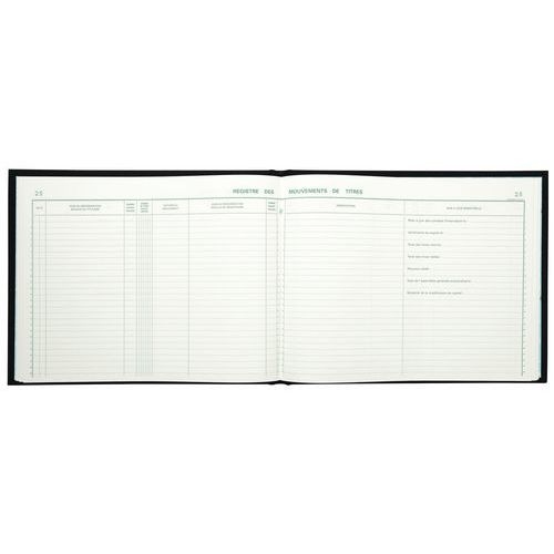 Registre 24x32cm - Mouvements de titres 100 pages - Image 2