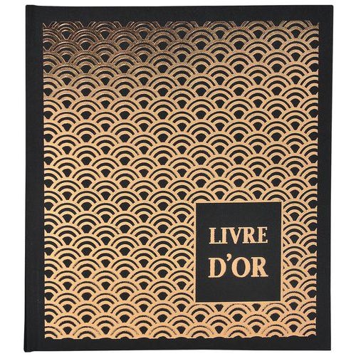 Lot de 2 livres d'or 140 pages 21x19cm PALMYRE Visuels assort - Image 2