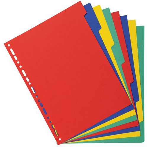 Lot de 25 Intercalaires carte marbrée 220g 8 positions - Image 2