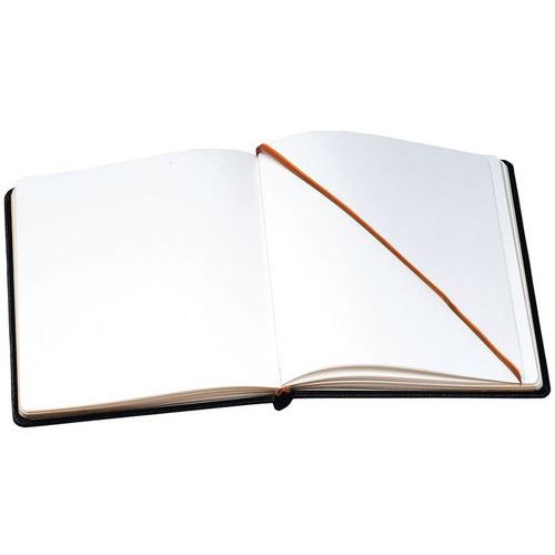 Livre d'or cuir alpille 140 pges ivoire 26x22cm vertical noir - Image 2
