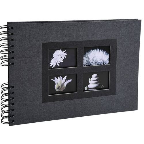 Album photos à spirales 50 pages noires passion 32x22cm noir - Image 2