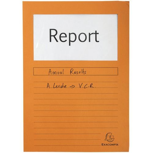 Lot de 4 paquets de 100 chemisess à fenêtre FOREVER - 22x31 cm - Orange - Image 3