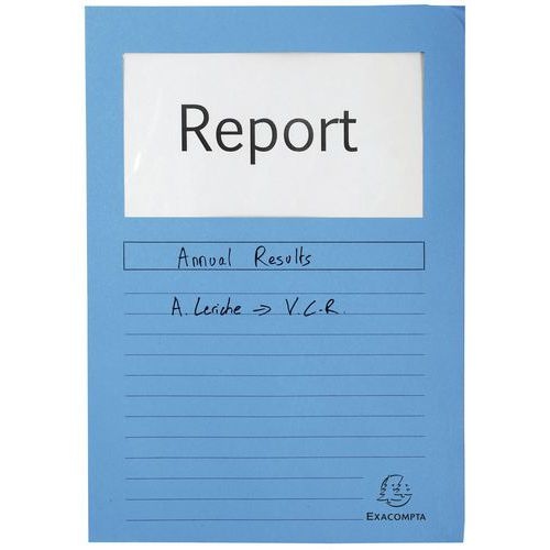 Lot de 4 paquets de 100 chemisess à fenêtre FOREVER 22x31 cm Bleu clair - Image 2