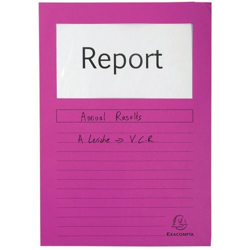 Lot de 4 paquets de 100 chemisess à fenêtre FOREVER 22x31 cm Fuchsia - Image 5
