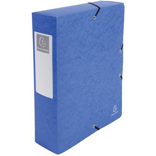 Lot de 6 Boite de class. Exabox Dos 80mm cte lustrée A4 col. assort. - Image 3