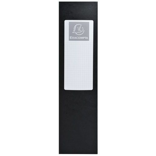 Lot de 6 Boite de classement Exabox Dos 80mm Carte lustrée - A4 noir - Image 2