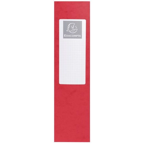 Lot de 6 Boite de classement Exabox Dos 80mm Carte lustrée - A4 rouge - Image 2