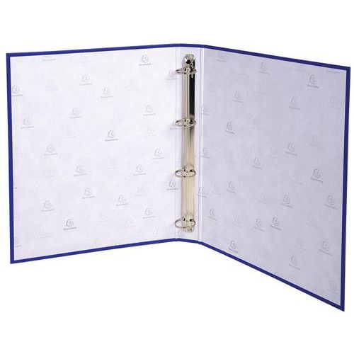 Lot de 20 Classeur rembordé PP 4 anneaux 30mm - A4 - Bleu foncé - Image 2