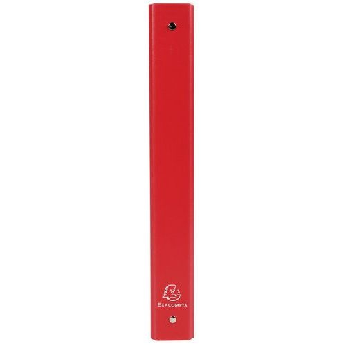 Lot de 20 Classeur rembordé polypropylène 4 anneaux 30mm - A4 - Rouge - Image 2