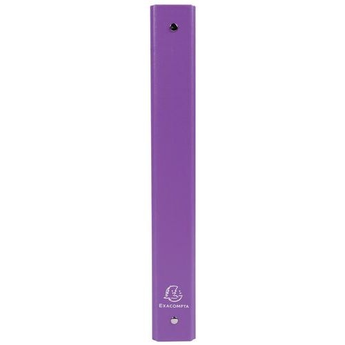 Lot de 20 Classeur rembordé polypropylène 4 anneaux 30mm - A4 - Violet - Image 2