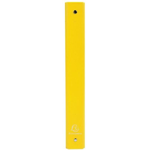 Lot de 20 Classeur rembordé polypropylène 4 anneaux 30mm - A4 - Jaune - Image 2