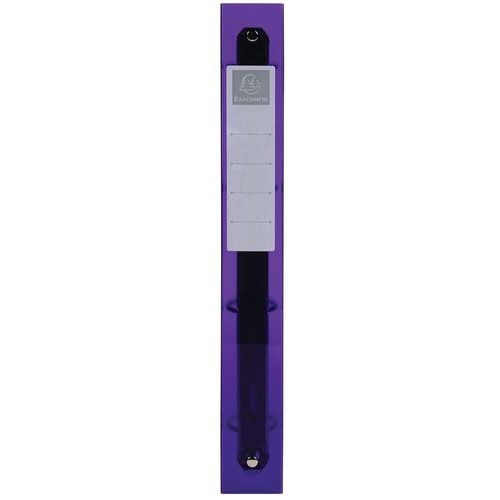 Lot de 10 Classeur 4 anneaux 30mm IDERAMA PP 7/10e - A4 maxi - Violet - Image 2