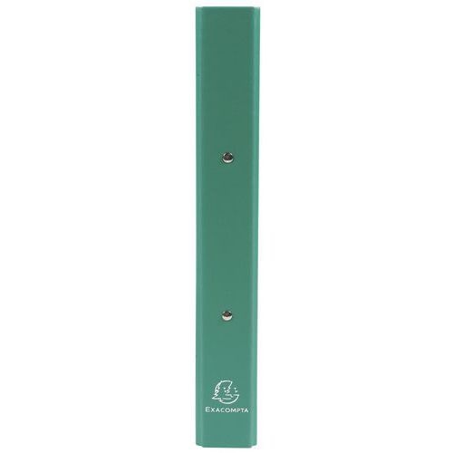 Lot de 20 Classeur rembordé PP 2 anneaux 30mm - A4 - Vert foncé - Image 2