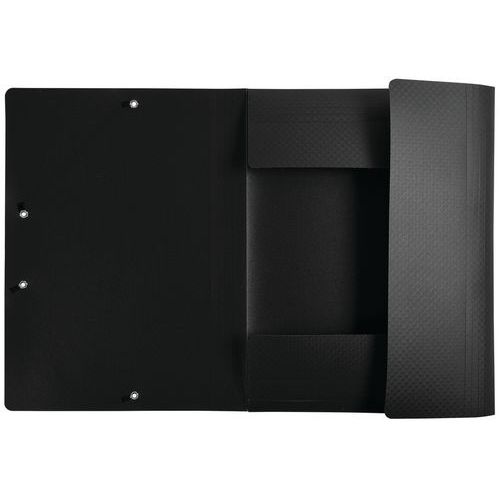 Lot de 50 chemises à élastiques 3 rabats polypropylène Opak - A4 - Noir - Image 2