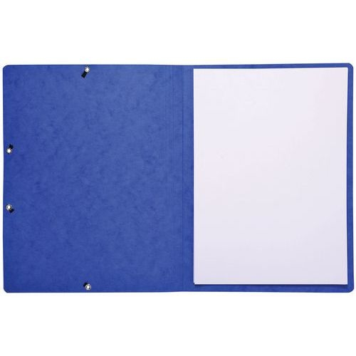 Lot de 50 chemises à élastique sans rabat carte lustrée 355gm² A4 bleu - Image 3
