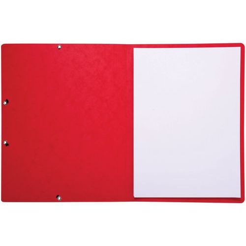 Lot de 50 chemises à élastique sans rabat carte lustrée 355gm² A4 rouge - Image 2