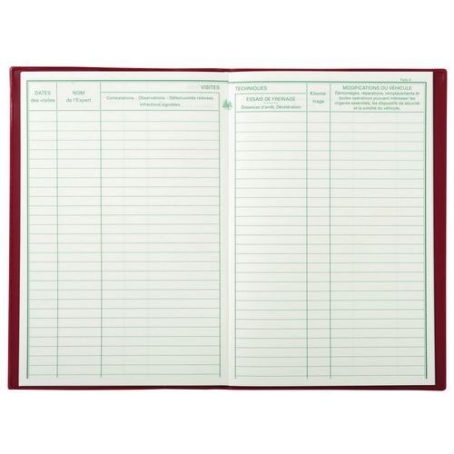 Lot de 5 Carnet d'entretien officiel pour transports de marchandises 21x13,5 cm - Image 3