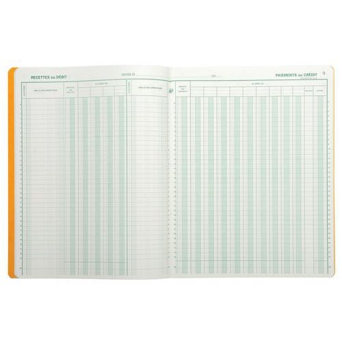 Lot de 5 Piqûre 32x25 Journal de caisse ou banque 80 pages - Image 3