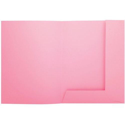 Lot de 5 paquets de 50 chemisess 2 rabats SUPER 210 - 24x32cm - rose - Image 2