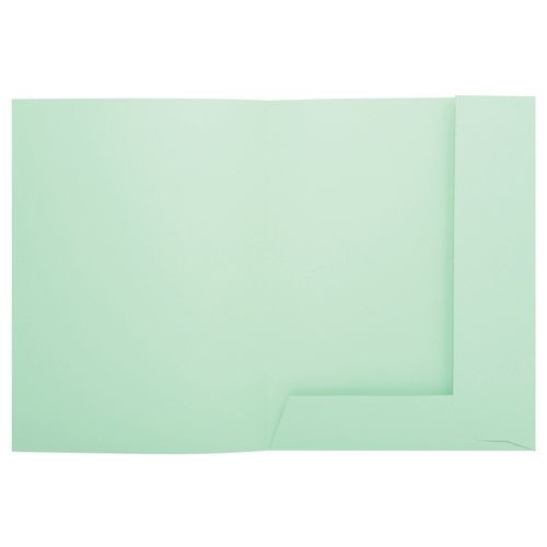 Lot de 5 paquets de 50 chemisess 2 rabats SUPER 210 - 24x32cm - vert - Image 2