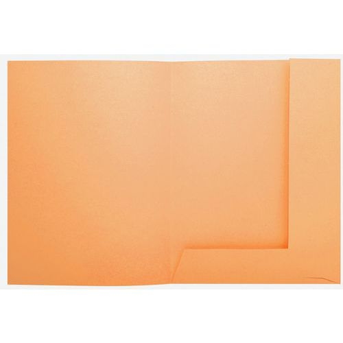 Lot de 5 paquets de 50 chemisess 2 rabats SUPER 210 - 24x32cm - orange - Image 3