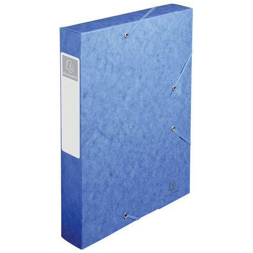 Lot de 10 Bte de class. Cartobox Dos 60mm cte lustrée A4 bleu - Image 2