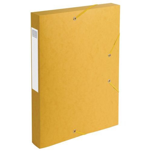 Lot de 10 Bte de class. Cartobox Dos 40mm cte lustrée A4 jaune - Image 2