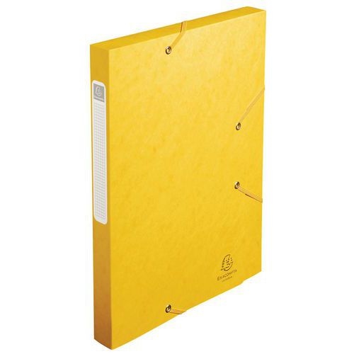 Lot de 25 Bte de class. Cartobox Dos 25mm cte lustrée A4 jaune - Image 2
