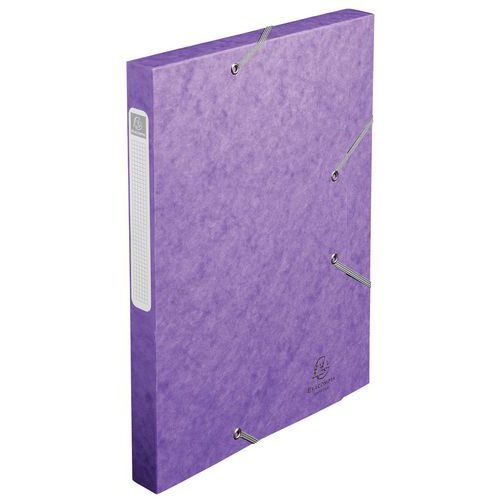 Lot de 25 Bte de class. Cartobox Dos 25mm cte lustrée A4 mauve - Image 2