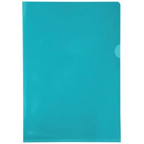 Etui carton de 100 poch. coin pvc lisse  hr 13/100e A4 vert - Image principale