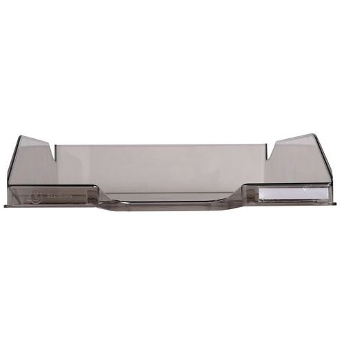 Lot de 6 Corbeille à courrier MIDI-COMBO gris transparent - Image 2