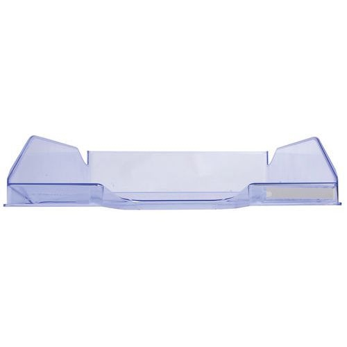 Lot de 6 Corbeille à courrier MIDI-COMBO bleu transparent - Image 3