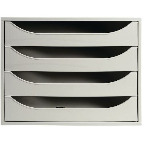 Caisson ecobox 4 tiroirs office gris - Image 2