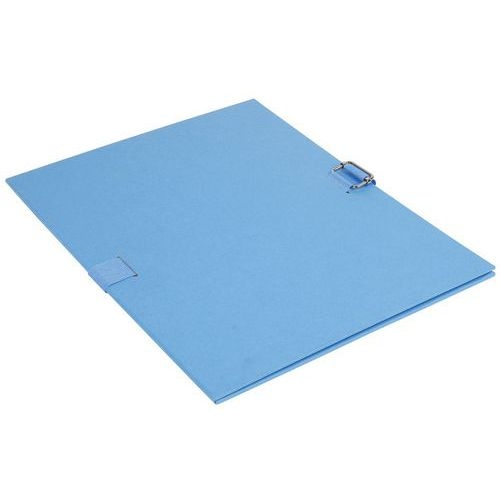 Lot de 25 chem. dos extens. pap. toilé 24x32cm filmée par 5 bleu clair - Image 2
