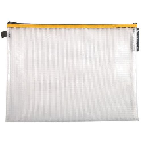 Lot de 10 Pochette à fermeture éclair en plast. souple A3 col. assort. - Image 5