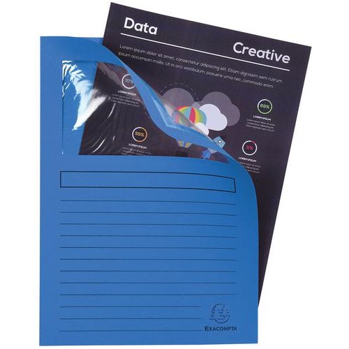 Lot de 4 paquets de 100 chemisess à fenêtre FOREVER 22x31 cm Bleu foncé - Image 3