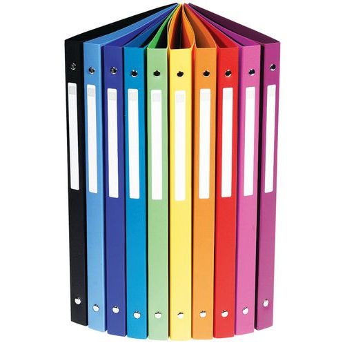 Lot de 20 Classeur 4 anneaux 15 mm polypropylène uni - A4 - Image 3