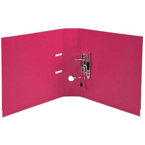 Lot de 10 Classeur à levier Prem'Touch - Dos 80mm - A4 maxi Framboise - Image 4