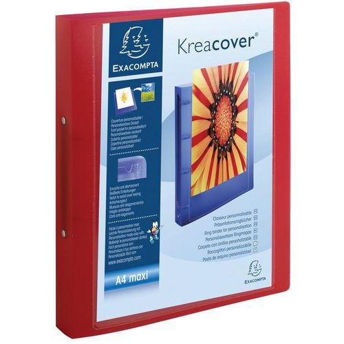 Lot de 15 Classeur 2 anneaux 30mm polypropylène chromaline 7/10e Krea Cover - Image 2