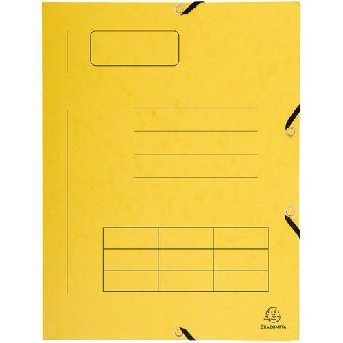 Lot de 50 Chemise à élastique Imprimée 3 rabats carte lustrée - A4 - Image 2